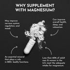 Just Ingredients Magnesium Complex - Five Bioavailable Forms for Relaxation, Sleep, Mood Support - 60 Capsules