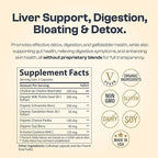My Vida Origins Liver Detox with Organic Milk Thistle Organic Dandelion Extract and Choline with NAC – Liver Detox 120 Capsules