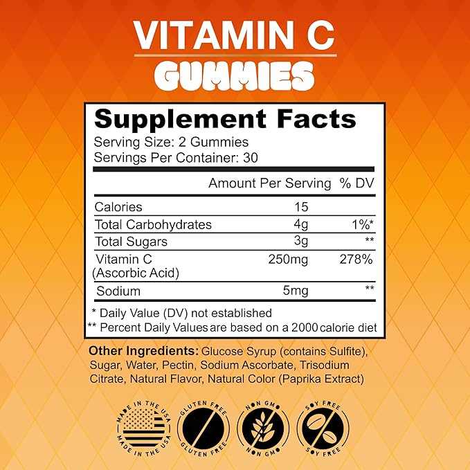 NEW AGE Vitamin C Gummies Orange Vitamin C Gummy - Supports Healthy Immune System - Vegetarian Without Gluten (120 Gummies)
