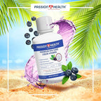 Passion 4 Health Liquid Eye Vitamins - Natural Vision & Adult Eye Care Supplement - Premium Support with Maqui Berry Extract, Gluten-Free, Non-GMO, No Sugar - 30-Day Supply, Made in USA