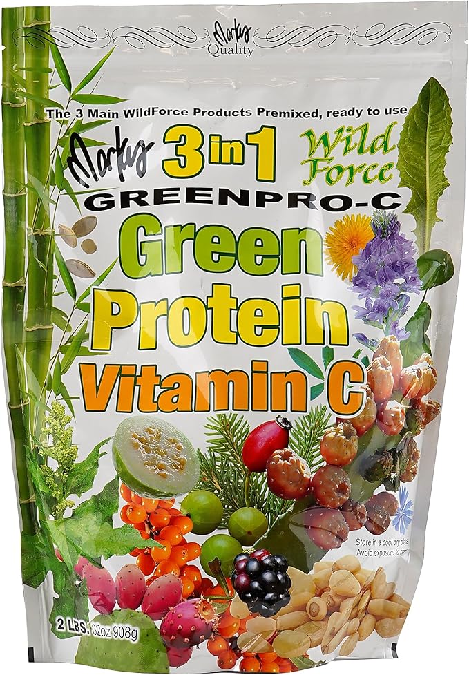 Wild Force GreenPro-C (Pre-Mixed Greens, Protein, and Vitamin C Powder)