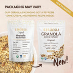 Struesli Original Organic Granola, Grain & Gluten Free, Healthy Snacks with Chia Seeds, Nuts & Sea Salt, Prebiotic High Fiber Food for Yogurt, Cereal & More, Plant Based, Keto & Paleo, 9 Oz, 2 Pack