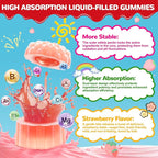 Kids Calcium Gummies with Vitamin D3: Sugar Free Chewable Kids Calcium Citrate plus Vitamin D3 K2 Magnesium Zinc Multivitamin Omega 3 - Growth Digestive Development Support Non-GMO(120Count)