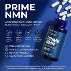 BONE SCIENCE Uthever NMN & Pterostilbene 6-in-1 Complex with Resveratrol, Glutathione & BioPerine - High Purity Stabilized NAD+ Precursor for Healthy Aging & Cellular Energy - 72 Vegetarian Capsules