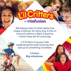 L’il Critters Fiber Daily Gummy Supplement for Kids, for Digestive Support, Berry and Lemon Flavors, 90 Gummies