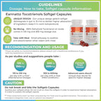WELLNESS EXTRACT Eannatto Tocotrienols Vitamin E Supplements Tocopherol Free, Non-GMO, Gluten Free & Antioxidant (300MG 30 Softgels)