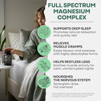 Wild Foods Magnesium Complex Supplement with 7X Forms | High Absorption, Full Spectrum, Easy Digestion | 500mg Glycinate, Bisglycinate, Malate, Orotate, Citrate, Taurate | 90 Capsule (Pack of 3)