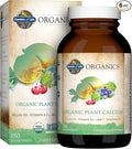 Garden of Life Calcium Supplement with Magnesium & Organic Vitamin D3 K2, Made from Whole Foods, Gluten-Free, 180 Count, (Pack of 6)