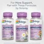 SOLARAY Chamomile Extract 325 mg - Traditional Herbal Support - Standardized to 2% Apigenin, an Antioxidant and Flavonoid - Vegan, Gluten Free, Made Without Soy, 60-Day Guarantee, 30 Serv, 30 VegCaps