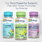 SOLARAY Dandelion Root Supplement - Healthy Kidney and Liver Support - 1,040 mg per Serving - Vegan, Lab Verified, 60-Day Guarantee - 50 Servings, 100 VegCaps