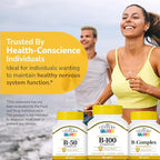 21st Century B-100 Complex Prolonged Release Tablets, 60 Count (Pack of 1), High Potency Vitamin B Complex for Nervous System, Energy Support, Includes Vitamin B1, B2, B6, Biotin & Calcium
