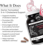 Durable Cholesterol Complete – Organic Red Yeast Rice 1,600 mg + Bergamonte® Citrus Bergamot 1,000 mg + Ubiqsome® CoQ10 + Olive Leaf + Vitamin C – Doctor Formulated, Made in USA (360 Capsules)