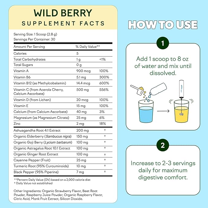 Feel Goods Immunity Icon, Vitamin C Immune Support Powder Drink Mix- 500mg Vitamin C, Elderberry, Ginger, Turmeric & Key Vitamins for Daily Immune Health - Sugar-Free & Caffeine-Free Drink Mix Packets