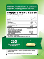 Nature's Truth Fish Oil 2000 mg | 600 mg Omega 3 | 250 Softgels | Natural Lemon Flavor | Non-GMO and Gluten Free Supplement