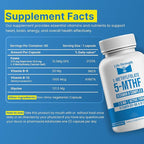 L-Methylfolate 7.5mg + Vitamin B Complex - 5-MTHF, B6 & B12 Methylcobalamin - 60 Capsules - Professional Strength Active Methyl Folate - Non GMO, Gluten Free, No Fillers (2-Month Supply)