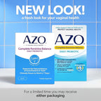 AZO Complete Feminine Balance Daily Vaginal Probiotics for Women,Clinically Proven to Help Protect Vaginal Health,Helps Balance pH and Yeast,60 Count (Pack of 2)