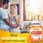Grapefruit Seed Extract 1000mg Vegan Gummies – 60 Sugar-Free Chews for Immune Balance & Digestive Cleanse, Natural Citrus Support Supplement, Digestive Health and Wellness Support, Non-GMO