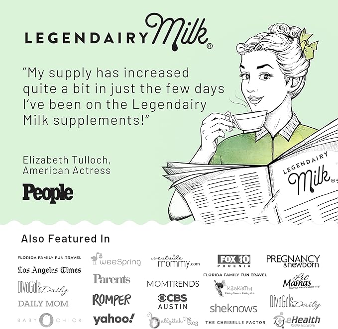 Legendairy Milk Lechita, Supports Milk Flow, Organic Fenugreek Free Breastfeeding Supplement, Organic Fennel & Anise, Made in USA, 60 Vegan Capsules