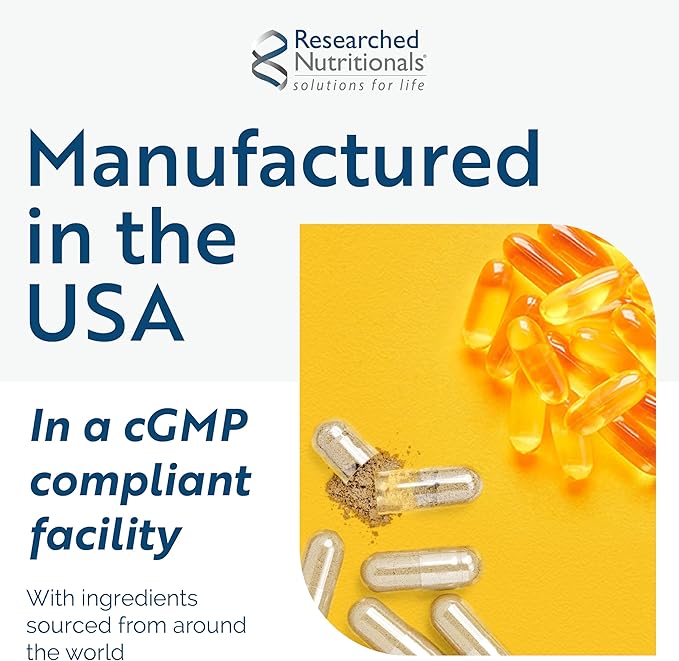 Researched Nutritionals Liposomal Glutathione (450mg) Liquid Gel + Vitamin C - Tri-Fortify - Aid Natural Energy, Immune Support & Detox - Clinically Researched for Absorption, Watermelon (20 Packets)