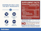 BioEmblem Antarctic Krill Oil Supplement | 1000mg | Omega-3 Oil with High Levels of EPA + DHA, Astaxanthin, and Phospholipids | No Fishy Aftertaste | 60-Count Non-GMO Softgels