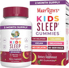 MARYRUTH'S Melatonin Gummies for Kids | 2 Month Supply | Sleep Gummy for Kids Ages 4+ | Melatonin 1 mg | Relaxation & Sleep Support | Vegan | Gluten Free | 60 Count