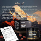 Organic Shilajit Gummies, Pure Himalayan Shilajit Gummies for Men Supplement, Gold Shilajit Gummies for Women，Natural 85+ Trace Minerals, Ashwagandha, Black Seed Oil Extract, 90 Gummies