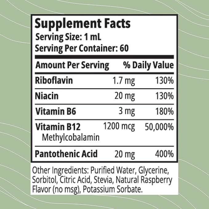 Optimal Health Systems Essential B-12 Drops | Whole Food B-12 for Energy, Red Blood Cell & Cognitive Support | Potent, Vegetarian, Gluten Free, Non-GMO – 60 mL