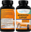 SugarMD Neuropathy Support Supplement – 180 Nerve Supplement Capsules with Alpha Lipoic Acid, Benfotiamine & Vitamin D3 B6 B12 - Nerve Support for Feet Hands Fingers & Legs - 90 Day Supply