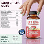 Women’s Vaginal Microflora Probiotic | Supports UTI, Yeast & pH Balance | Daily Hydration Blend with Cranberry, D-Mannose, Aloe & Hibiscus | Odor, Flora & Urinary Tract Care | Vegan, Non-GMO, 60Caps