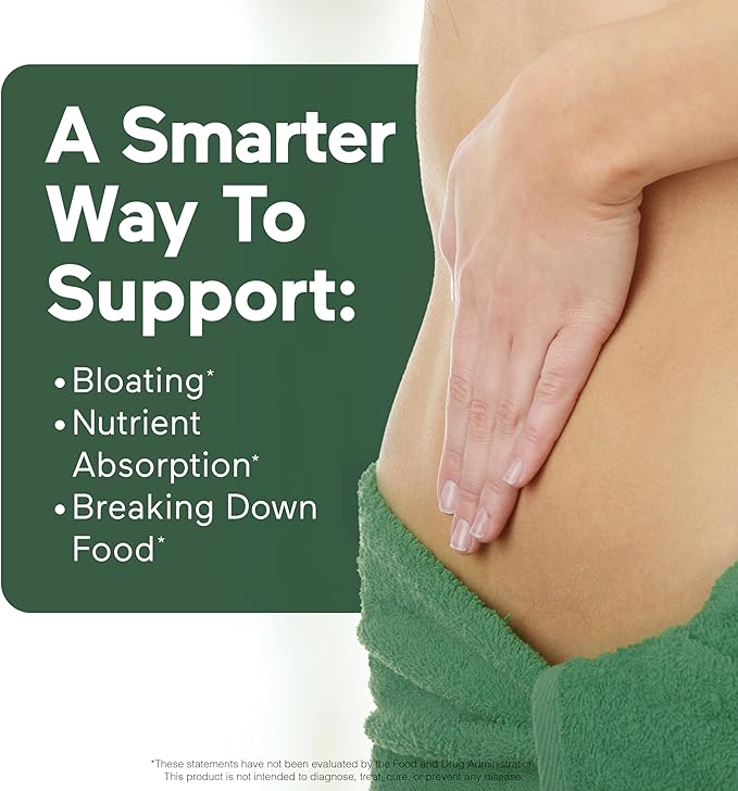 SMARTERNUTRITION Vegan Digestive Enzymes - Digestion Bloating & Gut Health Support with 16 Multi Enzymes for Nutrient Absorption & Meal Time Comfort for Both Men & Women - 90 Count[30-Day Supply]