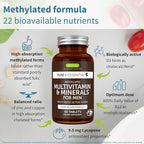 Igennus Methylated Multivitamin for Men & Women 2-Pack, All-Day Nutrient Delivery, Pure & Clean, Methylfolate & Methylcobalamin, High Strength MTHFR Supplement, Non-GMO & Halal, 30 Day Supply
