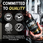 Nutrex Research Alpha-T Magnum Testosterone Support for Men | Anabolic Supplement with Tongkat Ali, Fadogia Agrestis, Shilajit and Ashwagandha | Muscle Builder for Strength, Growth & Hormone Balance