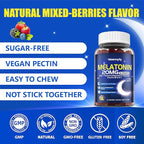 Maennyliy Melatonin 20mg Gummies for Adults - Sugar Free Melatonin Gummies Extra Strength with L-Theanine, Magnesium, Ashwagandha, Turmeric, D3 & Zinc - Non-Habit Forming