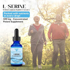 Absonutrix L-Serine Complex 500 mg - 4 Oz Liquid Large Bottle - 200 Servings per Bottle Made in USA All Natural