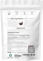 Micro Ingredients KSM-66 Ashwagandha Gummies & Vitamin D3 10,000IU + K2 Softgel | Bundle | Sugar-Free Mango Passion Fruit | Highly Bioavailable Root Extract | D & K Sunshine Vitamins + Coconut Oil