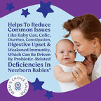 LOVEBUG Probiotics for Babies - Organic Baby Probiotics 6-12 Months for Baby Immune Support, Gas, Colic, Diarrhea & Infant Constipation Relief Sugar-Free, Tasteless Powder, 60 Pack