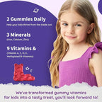 Iron Supplement Gummies for Kids - with Calcium, Zinc, Kids Multivitamin with Iron Gummies - Immune Support, Blood Builder & Energy Support for Iron Deficiency, Anemia, Mixed Berry Flavor, 60 Gummies
