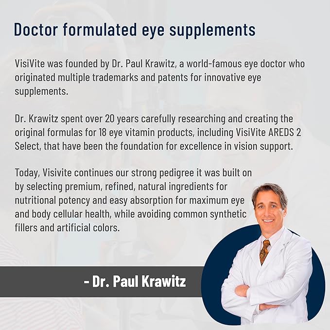 AREDS 2 Select Eye Vitamins for Macular Support - Vitamins for Eyes with Zeaxanthin Plus Lutein Macular Supplement - Premium Macular Health Formula - Eye Supplements - 60 Capsules - (Pack of 3)