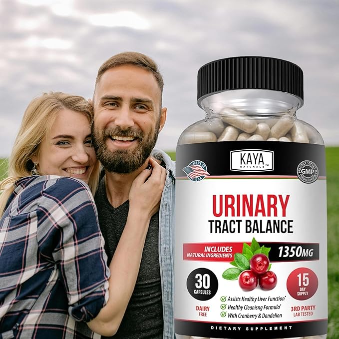 Kaya Naturals - D-Mannose - Urinary Tract UT Cleanse & Bladder Health - Made with Cranberry, Hibiscus & Dandelion Root - D Mannose Capsules Cranberry Supplement - 30 Veggie Capsules