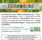 Herb Lore Organic Goodnight Tincture - Liquid Sleep Aid Drops with Valerian Root & Passion Flower Extract for Adults & Kids - Melatonin Free Herbal Sleep Supplement - 4 fl oz