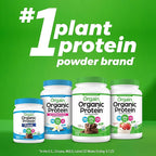Orgain Organic Vegan Protein Powder, Natural Unsweetened - 21g of Unflavored Plant Protein, 4g Prebiotic Fiber, Low Net Carbs, No Added Sugar, Non-GMO, For Shakes & Recipes, 1.59 lb