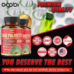 2 Packs 60 Counts 4 Months - Saw Palmetto Capsules 5300 mg - 11in1 with Ashwagandha, Turmeric, Tribulus, Maca, Green Tea, Holy Basil & More - Extract for Prostate, Skin & Immune Support