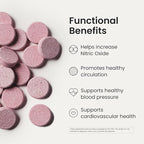 Humann Neo40 Professional - Daily Heart & Circulation Support - Methylfolate, Beet Root Powder, Hawthorn Berry, L-citrulline - 60 Dissolvable Tablets