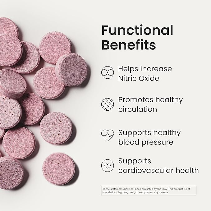 Humann Neo40 Professional - Daily Heart & Circulation Support - Methylfolate, Beet Root Powder, Hawthorn Berry, L-citrulline - 60 Dissolvable Tablets