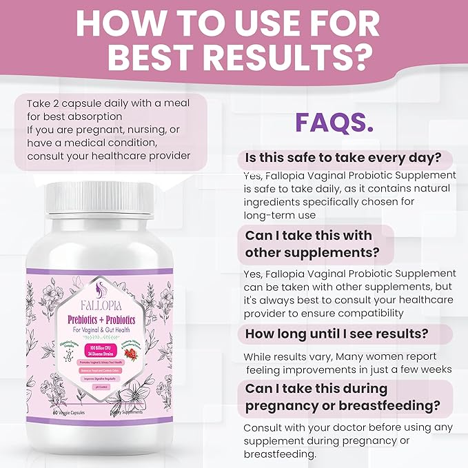 Probiotics for Women with Prebiotics Cranberry D Mannose Digestive Enzymes & Hibiscus 34 Strains 100 Billion CFU Feminine Care Supplement for Vaginal Gut Urinary Health and pH Balance Support