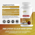 Ubiquinol CoQ10 200mg – High Absorption Active Coenzyme Q10 Supplement for Heart Health, Energy & Cellular Vitality | 60 Capsules, 60-Day Supply | Bioavailable Antioxidant Formula | Non-GMO