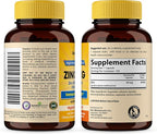 Zinc 50mg Capsules for Men and Women, 120 Count | Highly Absorbable Zinc Supplements for Immune System Support | Zink 50 mg Mono Methionine Chelated Complex |Helps with Skin Health & Overall Immunity