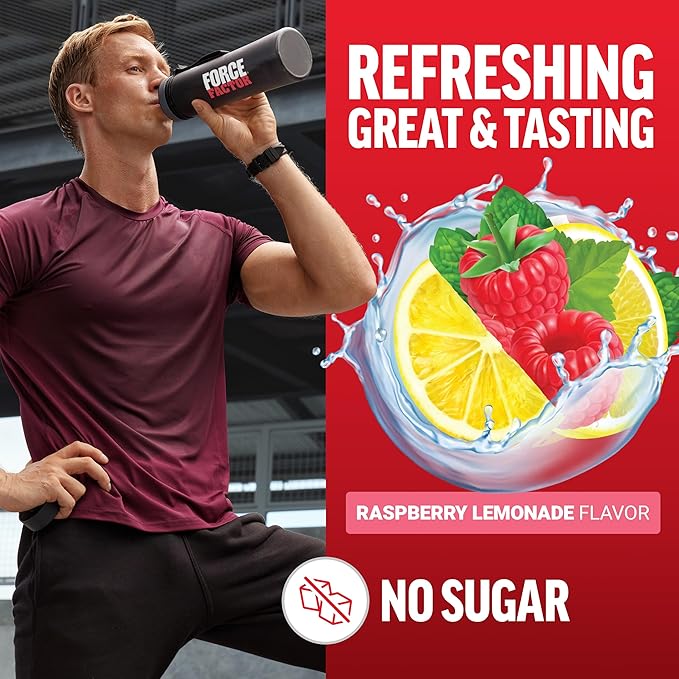 Force Factor Creatine Monohydrate Powder, 5g Micronized Dose to Support Muscle Growth, Strength, Recovery, Cognitive Health & Working Memory, Raspberry Lemonade, 100 Servings