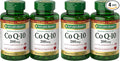 Nature's Bounty CoQ10 200 mg Softgels, Heart Health & Cellular Energy Support, 160 Rapid Release Softgels (Pack of 4)