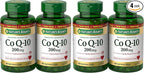 Nature's Bounty CoQ10 200 mg Softgels, Heart Health & Cellular Energy Support, 160 Rapid Release Softgels (Pack of 4)